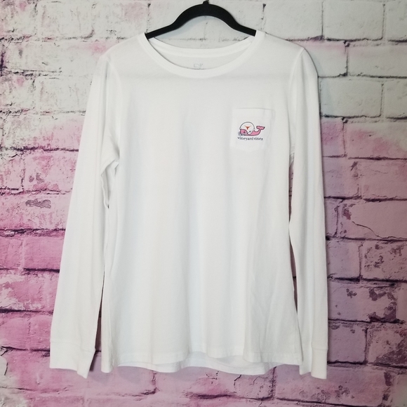 Vineyard Vines Tops - VINEYARD VINES TEXAS LONGHORNS FB WHITE POCKET TEE